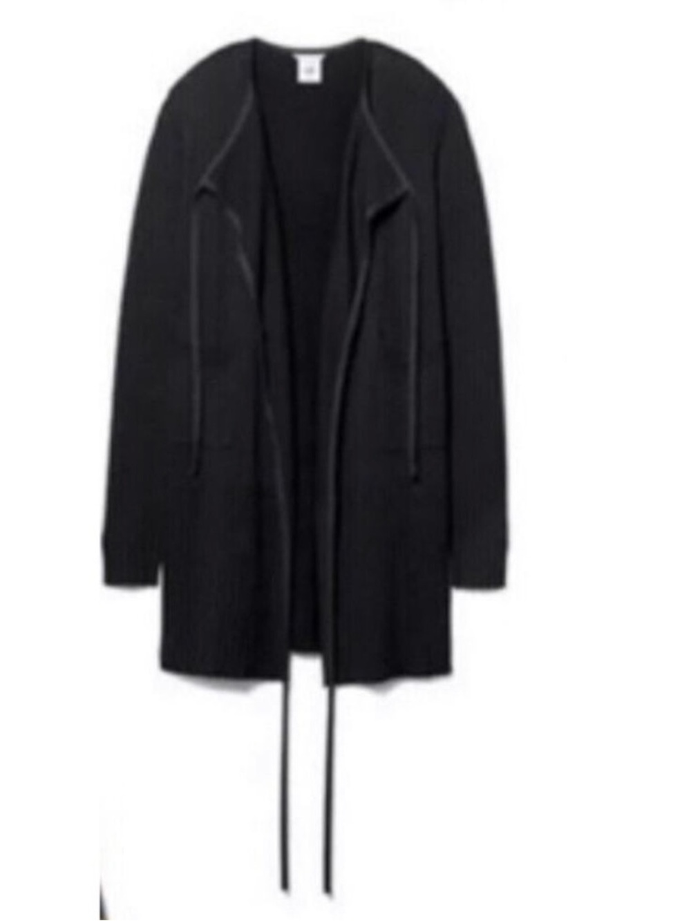 Cabi Offhand Black Open-Front Women's Sweater Cardigan